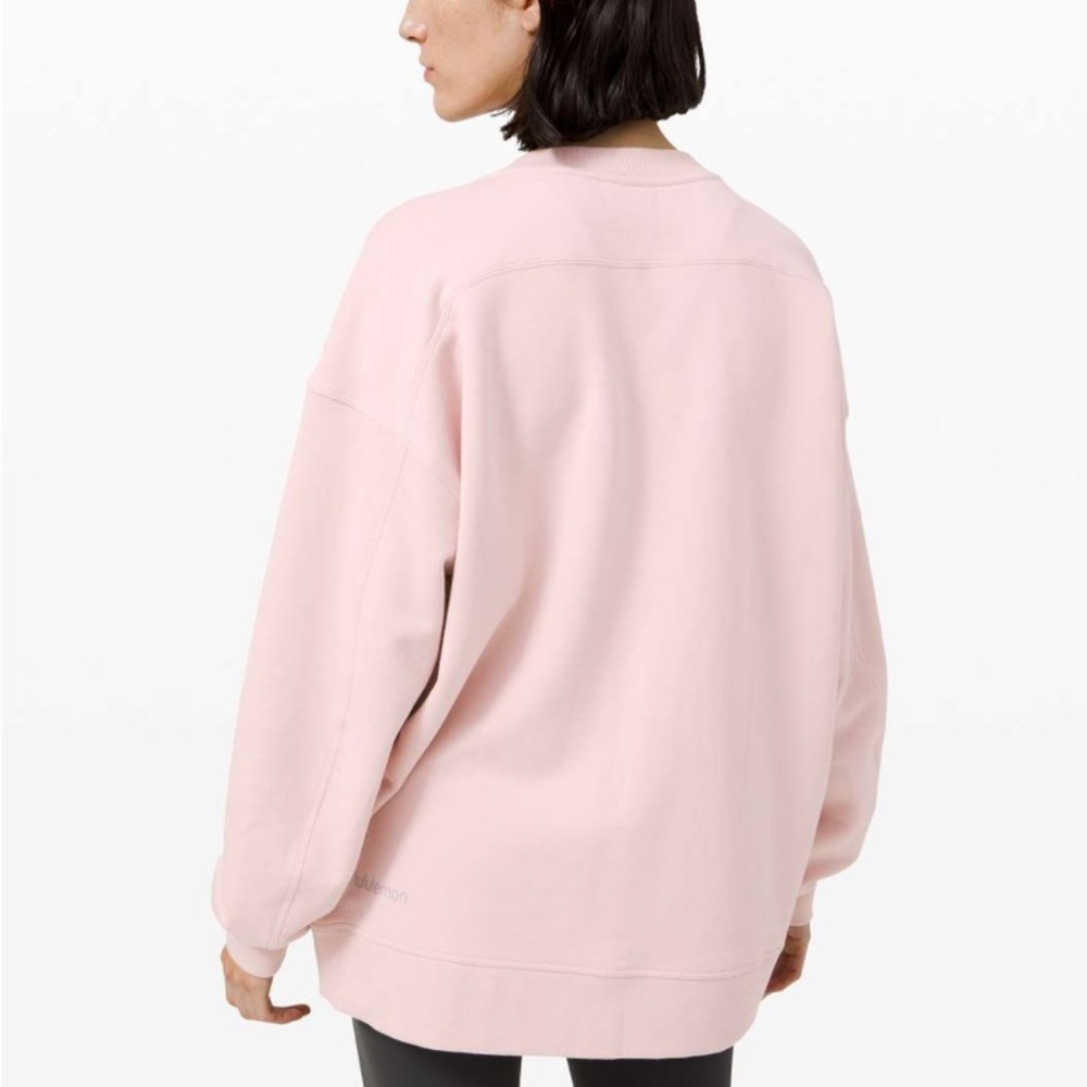 Lululemon Perfectly Oversized Crew in Porcelain Pink size 8 - Picture 2 of 8